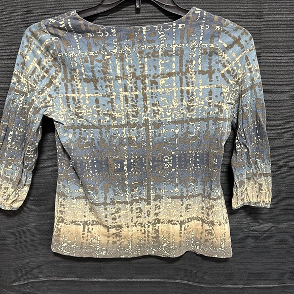 LIZ CLAIBORNE petite WOMEN'S SIZE PM MULTI COLOR LONG 3/4 sleeves / box 1-57 - Picture 6 of 6